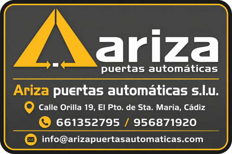 Logo de ARIZA PUERTAS Y AUTOMATISMOS S.L.U